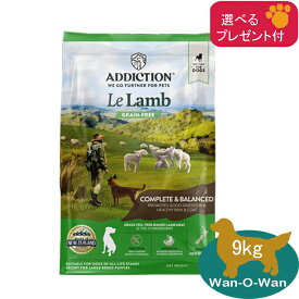 (各種クーポン有)アディクション　ドッグフード ル・ラム　9kg 【選べるプレゼント付】　正規品 ADDICTION グレインフリー YKエンタープライズ 総合栄養食 全年齢 大型犬 小型犬 ラム肉