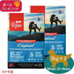 (5%OFF �N�[�|���L)�I���W�� ORIJEN �h�b�O�t�[�h �I���W�i�� 2kg×2 (�I�ׂ�v���[���g�t) �y���K�i�z �@�J�i�_�Y ORIJEN �S���� �����h�{�H �S����p �����p �V�� �V�j�A ��� ORIGINAL �O���C���t