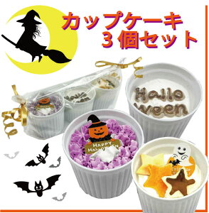 あすらく 犬用のハロウィンケーキ カップケーキ3個セット 小型犬にぴったりおやつ 人気の食べ切りサイズ パーティーに 無添加 馬肉とお野菜の生地 低カロリー ごはんの代わりに ギフトや
