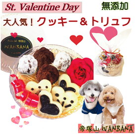 犬用 バレンタインデー クッキー＆トリュフ 無添加おやつ 1番人気!には秘密がある キラキラ王子様へ チョコ風プレンゼントギフト みんなで幸せ時間を楽しむ 詰め合わせ スイーツセット まとめ買い 本命へ 贈り物やお配り用 ひなまつりと一緒に ワンバナ