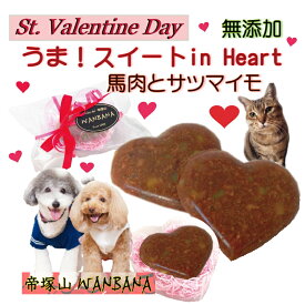 まだ間に合う 犬用 バレンタインデー チョコレートに見える! うまチョコinハート 無添加 おやつ SNS映え 愛のこもった人気プレゼント わんちゃんみんなで幸せ時間を楽しむ 高級ギフト まとめ買い スイーツ本命やお配り用 贈り物にも ひなまつり 桃の節句と一緒に ワンバナ