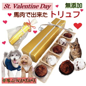 犬用 バレンタインデー 馬肉トリュフ 5個入 無添加おやつ キラキラ王子様 チョコレート風 SNS映え 愛のこもった人気プレゼントわんちゃんみんな幸せ時間を楽しむ 高級ギフト まとめ買い スイーツ本命チョコ お配り用 贈物にも ひなまつりと一緒に ワンバナ