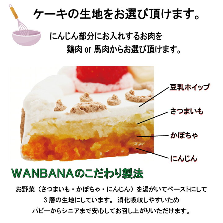 犬用ケーキ 犬用おやつ ペット用ケーキ 無添加 ペット用手作りおやつ