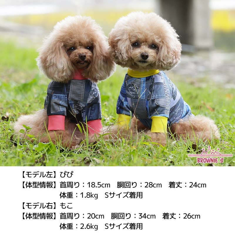 【2021年モデル】アクティブTシャツ BROWNIE'S-ブラウニーズ- S/M/L/XL(2L)/XXL(3L) ドッグウェア 犬服 犬の服  小型犬 雨の日 WAN VOYAGE