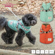 【先行予約商品】ハーネス付き背開きアウター S/M/L/XL/XXL BROWNIE'S-ブラウニーズ- ハーネス付き 犬服 …