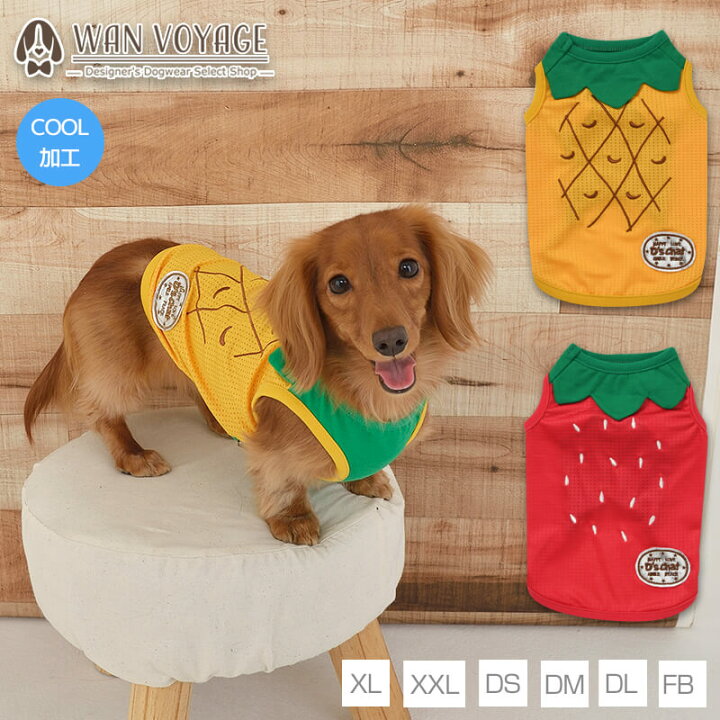 楽天市場 なりきりフルーツタンク Xl Xxl Ds Dm Dl Fb D S Chat ディーズチャット 犬服 ドッグウェア トイプードル チワワ ポメラニアン Wan Voyage