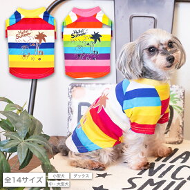 マルチボーダーTシャツ XS/S/M/L/XL/XXL/DS/DM/4L/5L/6L/OS/OM/OL D's Chat-ディーズチャット- 犬服 ドッグウェア 小型犬 ダックス 中・大型犬 DS22SS