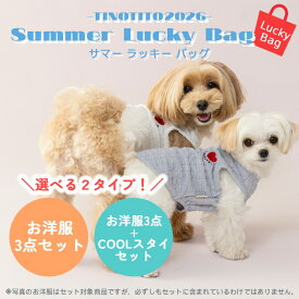 【数量限定★福袋】【6月26日以降順次発送】 春夏お洋服セット・COOLスタイセット TINOTITO ティノティート 福袋 サマーラッキーバッグ XS/S/M/L/XL(2L)/XXL(3L) wanvoyage ワンボヤージュ 犬用 犬服 ドッグウェア クールスタイ