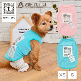TINOTITO-ティノティート- パイル地アップリケタンクトップ XS/S/M/L/XL/XXL