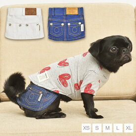 デニムスカート XS/S/M/L/XL TINOTITO -ティノティート- 犬服 ドッグウェア トイプードル チワワ ポメラニアン TTボトムス