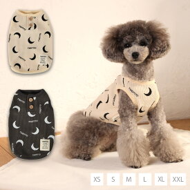 三日月ワッフルタンク XS/S/M/L/XL/XXL TINOTITO -ティノティート- 犬服 ドッグウェア トイプードル チワワ ポメラニアン TT23SS