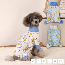 目玉焼きメッシュアクロン XS/S/M/L/XL/XXL アクティブロンパース 犬用ラッシュガード TINOTITO -ティノティート- 犬服 クール ドッグウェア トイプードル チワワ ポメラニアン TT23SS