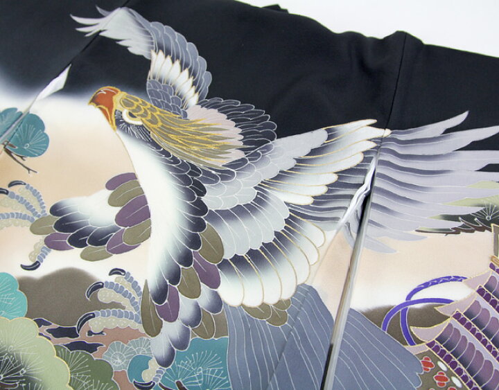 楽天市場】【販売】手描き友禅 お宮参り 着物 男児 祝着 日本製「正絹 