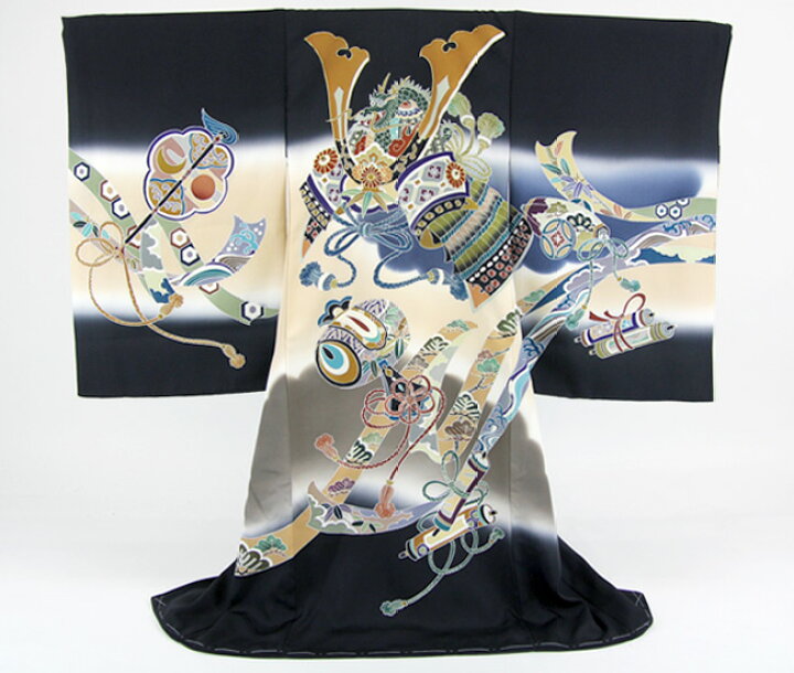楽天市場】【販売】手描き友禅 お宮参り 着物 男児 祝着 日本製「正絹 