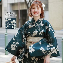 楽天市場】浴衣 紺 椿の通販 