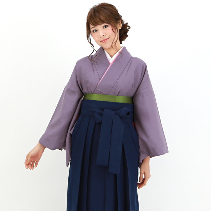 楽天市場 レンタル 卒業式 袴 レンタル 女 フルセット 先生 色無地袴セット 女性 教員 卒業式袴セット着物 袴 フルセットレンタル 安い 教師 薄紫の色無地 和 なでしこ