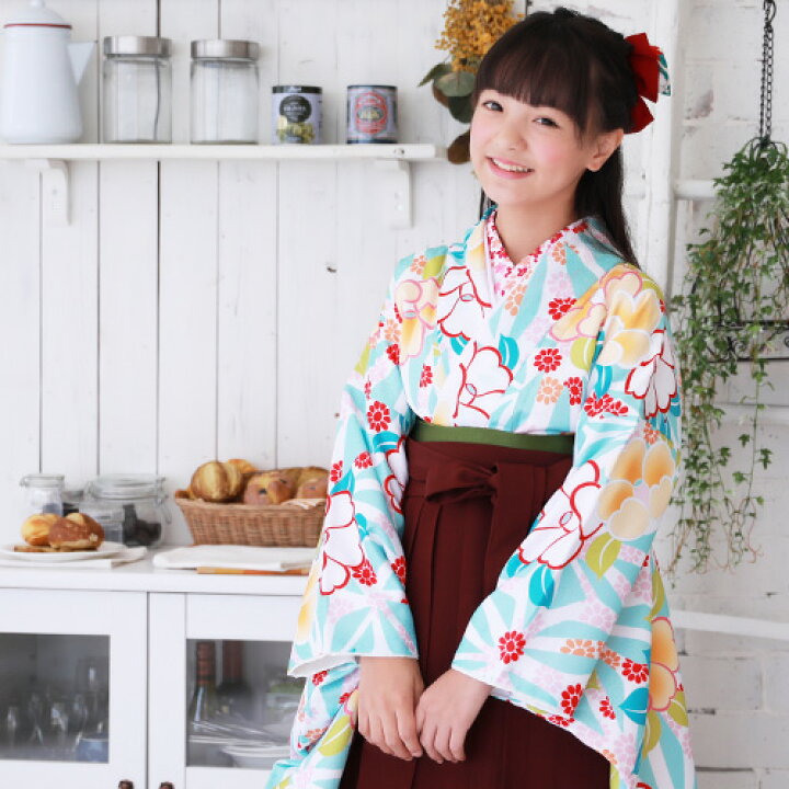 楽天市場】【販売】ジュニア 袴 セット 卒業式 女の子 小学生 4点フル  