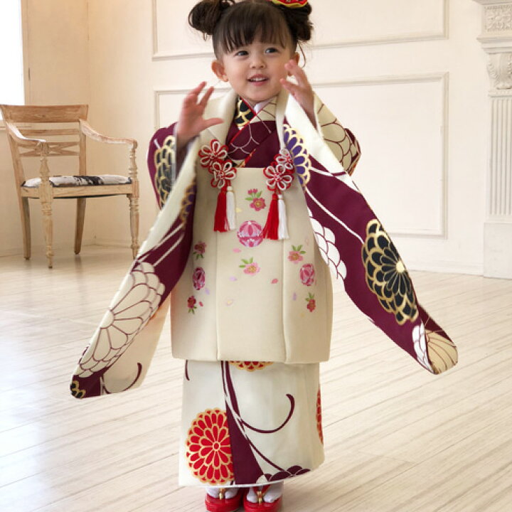 楽天市場】【レンタル】 七五三 着物 3歳 レンタル 女の子 被布着物8点 