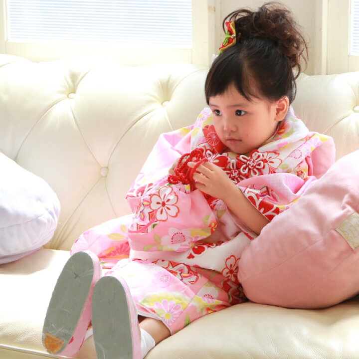 楽天市場】【レンタル】 七五三 着物 3歳 レンタル 女の子 被布着物8点  
