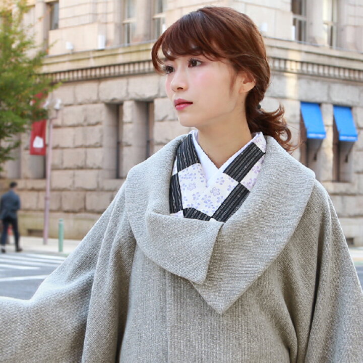 楽天市場】着物 コート 女性 日本製ウールロールカラー 和装コート着物 