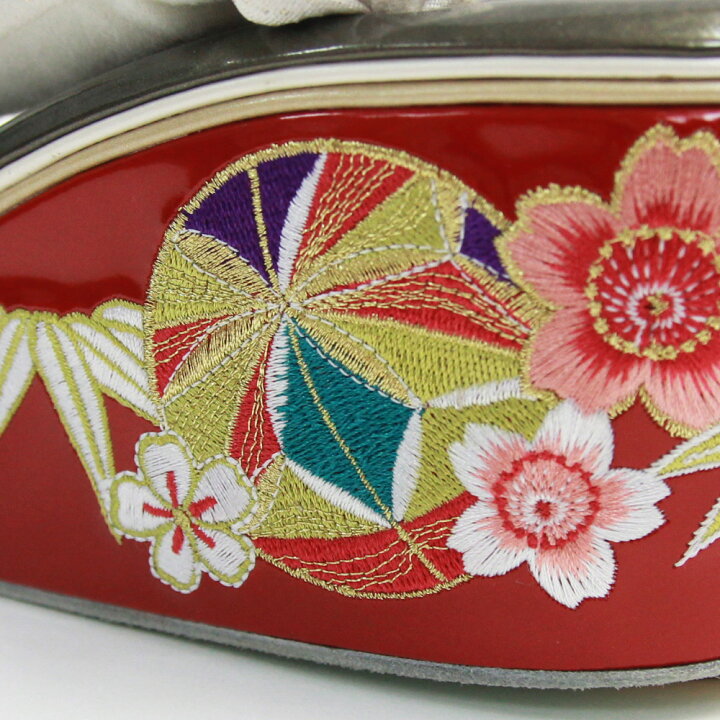 楽天市場】〔zu〕IKKO 振袖 草履 厚底 鞠と桜刺繍 厚底足型フィット