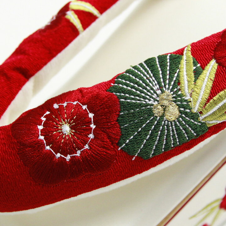 楽天市場】〔zu〕Wa de Modern 振袖 草履 厚底 鶴と松竹梅刺繍