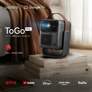 �y12,000�~OFF�N�[�|��+P1�{!�zWanbo ToGo Pro �v���W�F�N�^�[ �ŐVGoogle TV���ڃ��o�C���v���W�F�N�^�[ �ƒ�p ���^ 4K�Ή� �t��HD 1080P Netflix�Ή� 500ANSI ���[���� �ő�200�C���` ������`�␳ �I�[�g�t