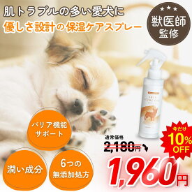＼セール特別価格／犬 保湿 保湿剤 乾燥肌 保湿スプレー スキンケアミスト 犬 ペット 獣医師 犬の 管理栄養士 監修 セラミド 皮膚 消臭 ニオイ 無香料 なめても安心 痒み 対策 低刺激 スキンキュアワン 150ml わんちゃんライフ