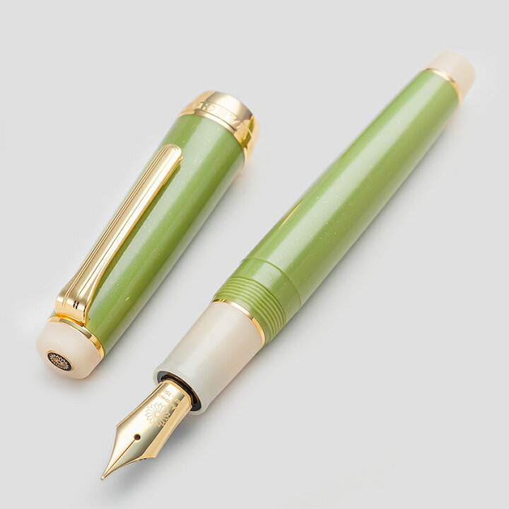 楽天市場】ワンチャー「抹茶」万年筆 18金【WANCHER ブランド 正規品  
