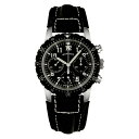 WANCHER 機械式クロノグラフ「Aero Nacht」【ワンチャー ブランド 正規品 保証 パイロット メカニカル フリーガー ウォッチ ウオッチ 腕時計 メンズ 軍用 ミリタリー タクティカル ブラック ベゼル ステンレス 三つ目 蓄光 裏スケ スケルトン プレゼント アエロ ナハト】