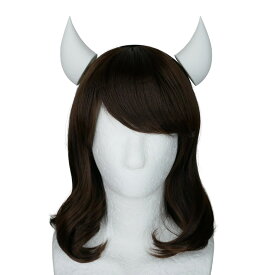 悪魔 牛 角 ツノ カラバリ 7色 カチューシャタイプ 髪飾り ハロウィン コスプレ 3Dプリント造形 仮装アイテム devil horns ブラック ホワイト イエロー メタリックオレンジ メタリックレッド ゴールド