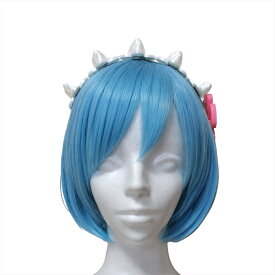 リゼロ レム ラム 頭飾り リボン付き 髪飾り カチューシャ コスプレ 3Dプリント造形 仮装 ハロウィン イベント 学園祭 文化祭 パーティー