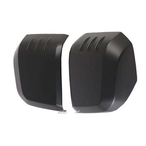 ハイエース サイドミラー ドアミラー カバー 200系 / 6型 専用設計 エアロフィン付き トヨタ 取り付け簡単 飛び石 傷/割れ 防止 保護 プロテクター ドレスアップ カスタム 左右セット