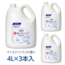 花王 ビオレu 泡ハンドソープ 業務用 4Lマイルドシトラスの香り 1ケース3本入 手指洗浄剤 殺菌成分配合【医薬部外品】【お取り寄せ商品】