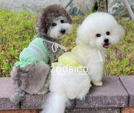 Zoobico ズービコ ジョリー スリーブレス 3色 XS〜XL小型犬用服 韓国ドッグウエアー夏犬服 袖なし犬服