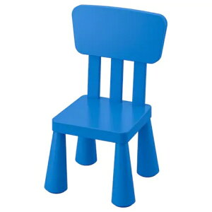 【IKEA】MAMMUT/マンムット 子ども用チェア 室内/屋外用/ブルー