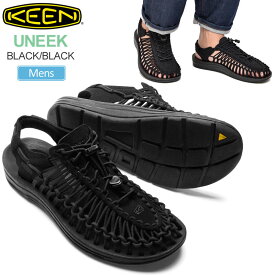 【正規取扱店】キーン KEEN サンダル メンズ ユニークモノクローム UNEEK MONOCHROME ブラック 25-29cm 1014097 2023SS sdl【靴】2303ripe