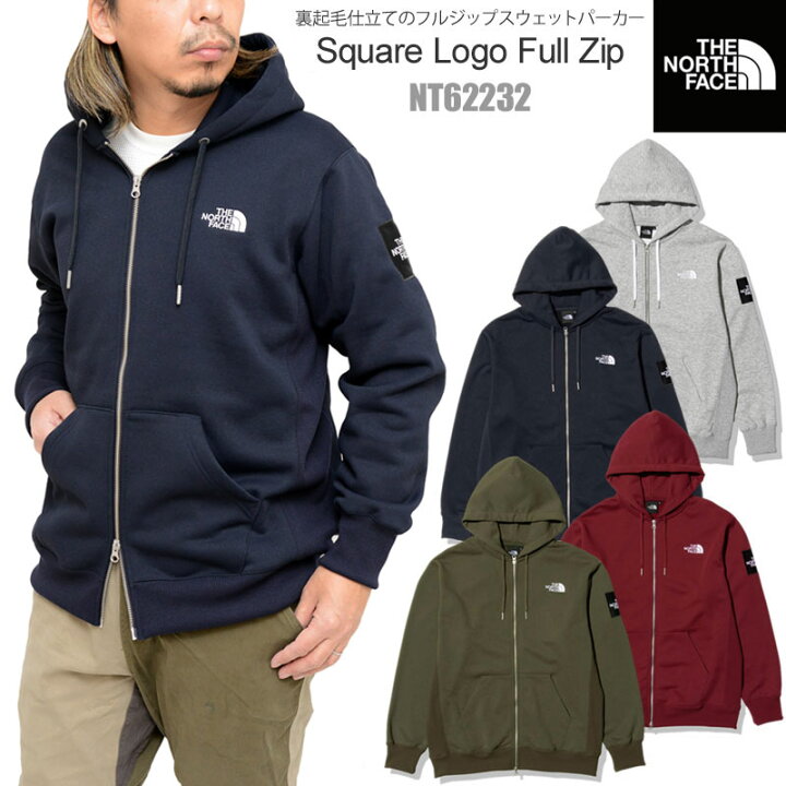 楽天市場 正規取扱店 ノースフェイス The North Face パーカー スウェット 裏起毛 メンズ スクエアロゴフルジップ Square Logo Fullzip Nt 22aw Tnfswt 服 29wannado Wanna Do