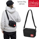 マンハッタンポーテージ Manhattan Portage ショルダーバッグ メンズ レディース スプリンターバッグ Sprinter Bag ブラック MP1401 2023SS【鞄】2212wann