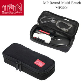 【正規取扱店】マンハッタンポーテージ Manhattan Portage ポーチ ケース メンズ レディース MPラウンドマルチポーチ MP Round Multi Pouch BLACK MP2004 2023SS 【鞄】2302ripe[M便 1/1]