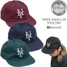 【正規取扱店】クーパーズタウンボールキャップ COOPERSTOWN BALL CAP 帽子 アメリカ製 メンズ レディース NYCC1947 ウールセージキャップ WOOL SAGE CAP 2023AW 2310ripe[M便 1/1]