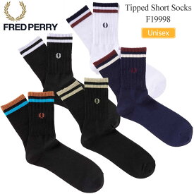 【正規取扱店】フレッドペリー FREDPERRY 靴下 メンズ レディース 日本製 ティップドショートソックス Tipped Short Socks 23-25cm 25-27cm F19998 2023AW 2308ripe[M便 1/2]【返品交換不可】