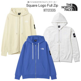 ノースフェイス THE NORTH FACE パーカー スウェット メンズ スクエアロゴフルジップ Square Logo Full Zip NT12335 2024SS tnfswt【服】2402wann【返品交換・ラッピング不可】