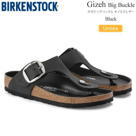 ビルケンシュトック BIRKENSTOCK サンダル メンズ レディース ギゼ ビッグバックル Gizeh Big Buckle オイルドヌバックレザー ブラック レギュラー幅 1023334 2025SS sdl【靴】2503wann