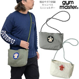 ジムマスター gym master ショルダーバッグ メンズ レディース 覆面サガラ刺繍キャンバスミニショルダー G321789 2024SS【鞄】2405wann[M便 1/1]