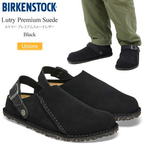rPVgbN BIRKENSTOCK T_ V[Y Y fB[X g[ v~A XG[h Lutry Premium Suede ubN M[ 1025323 2024AW sdlyCz2409wann