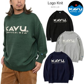 カブー KAVU セーター メンズ ロゴニット Logo Knit 19821919 2024AW【服】2410wann【返品交換・ラッピング不可】