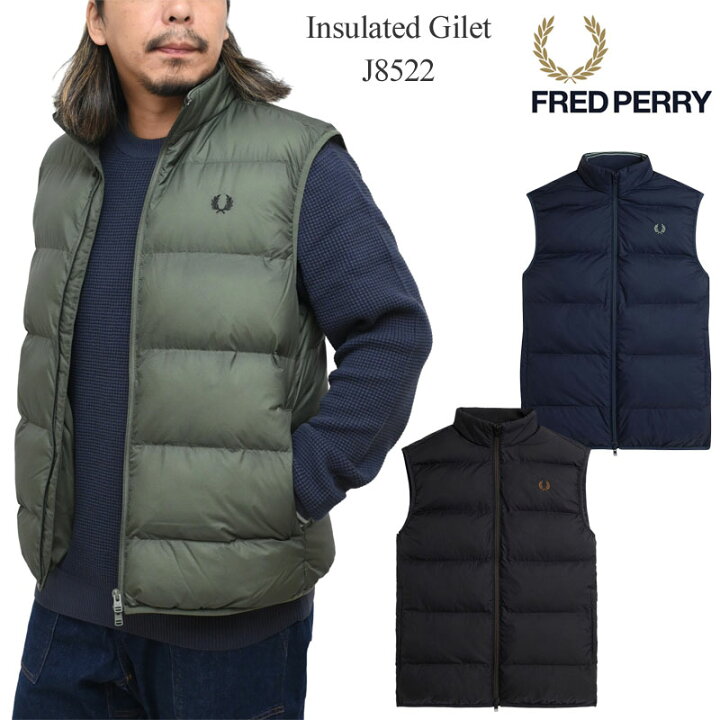 楽天市場】フレッドペリー FREDPERRY 中綿ベスト メンズ 