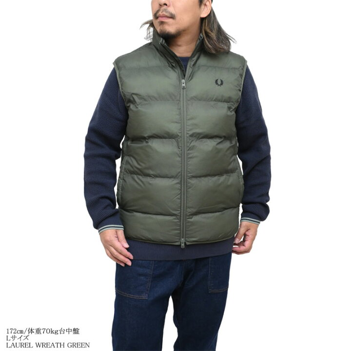 楽天市場】フレッドペリー FREDPERRY 中綿ベスト メンズ 