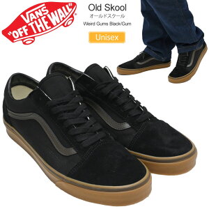 バンズ VANS スニーカー メンズ レディース オールドスクール Old Skool Weird Gums Black ブラック ガム VN000D7ZB9M 2025AW snk【靴】2509wann